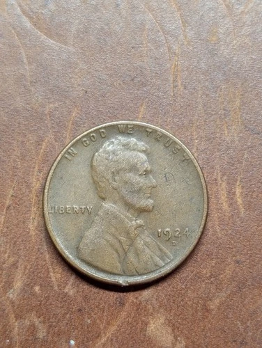 1924-D 1c Lincoln Wheat Cent VF Damaged