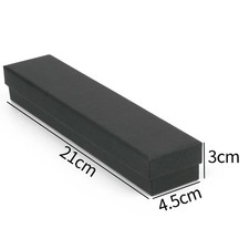 Jewellery Box Black Ring Necklace Pendant Earrings Bracelet Gift Foam Padded New