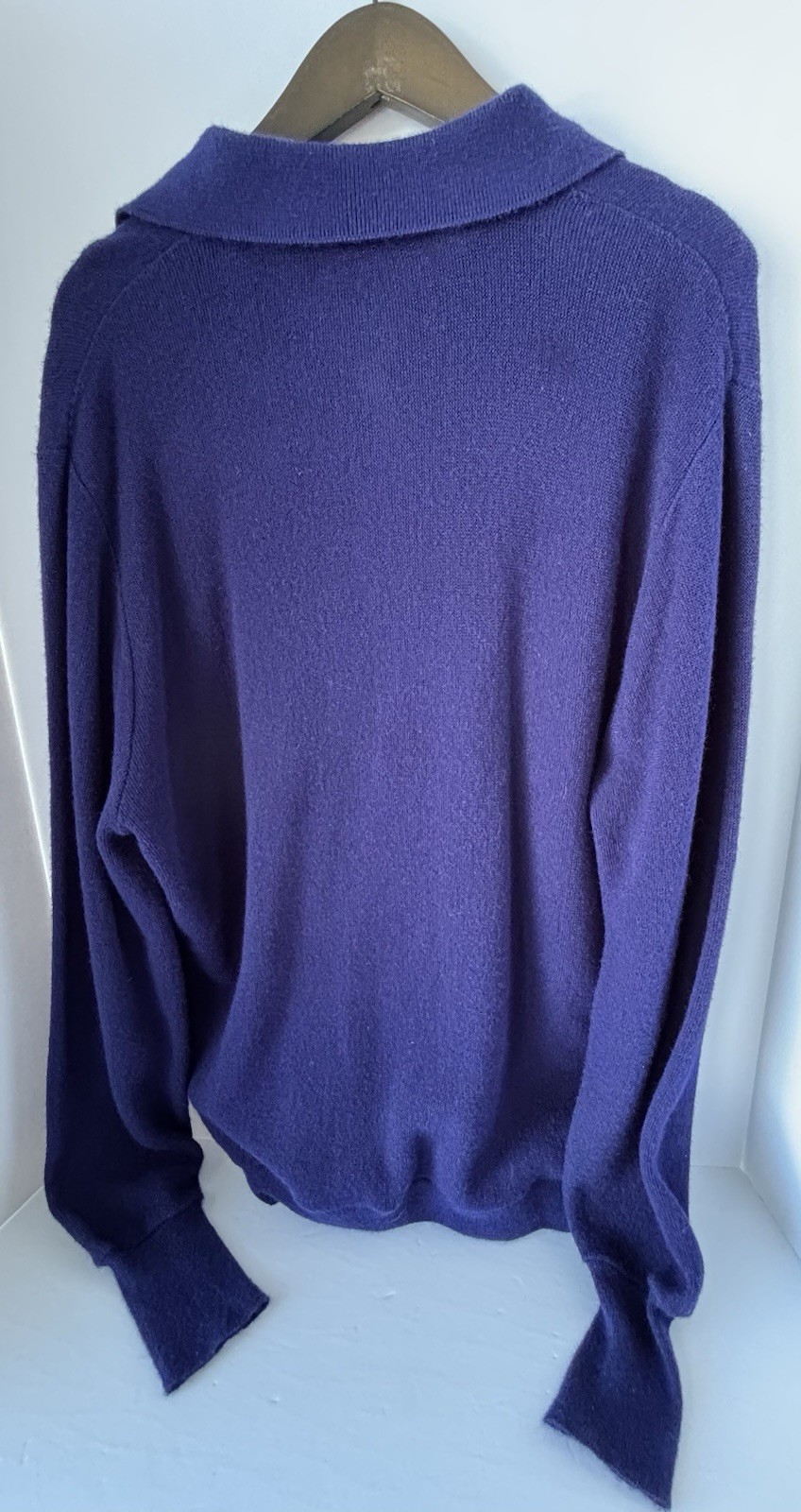 Vintage IZOD Lacoste Mens Cardigan XL Navy Blue Grandpacore Cottagecore Grandpa thumbnail 8