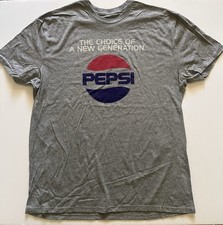Pepsi The A New Generation Classic Logo T-Shirt New