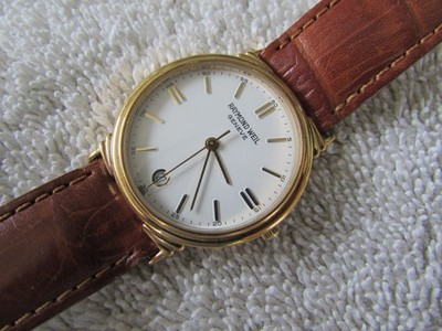 Raymond Weil Geneve Men's Dress Watch, Vintage Ref 5531 Quartz gold tone  case | eBay
