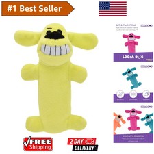 Loofa Dog Plush Toy - Irresistible Squeaky Fun 6  Assorted Colors 