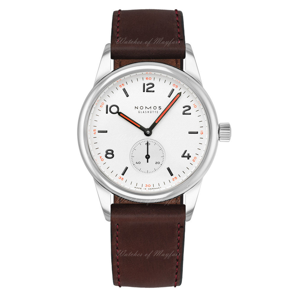Nomos Club Manual Cordovan Brown Leather 36 mm 701.1 watch