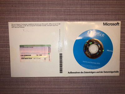 Microsoft Office 2013 Home and Business DVD Version, DE