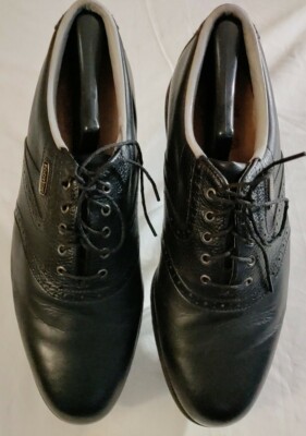 Men\'s‎ FootJoy TurfMasters Golf Shoes Vintage Black Leather 53791 Size 12 M Men main image 3