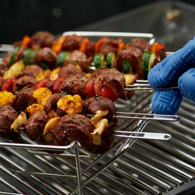Broil King Stainless Steel Roasting, Rib and Skewer Rack Kit 64233