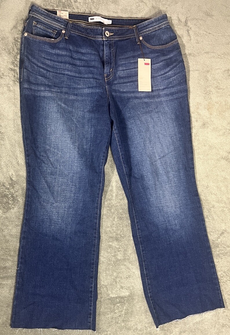 LEVI'S 580 BOOT CUT DENIM JEANS sz 20 W meas 40 x 29