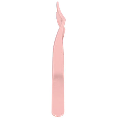 Eyelashes Tweezer False Lash Application Curved Eyelash Extension Auxiliary Clip