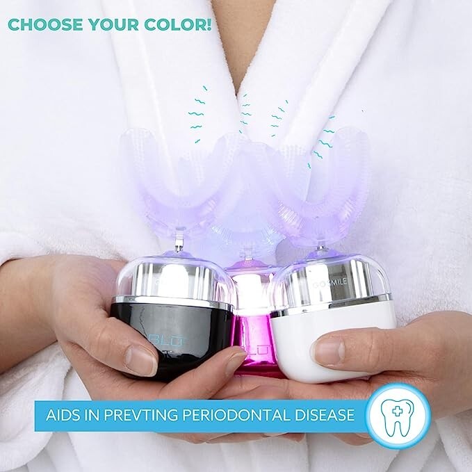 Go Smile Blu Professional Sonic Black Toothbrush Teeth Whitening Kit