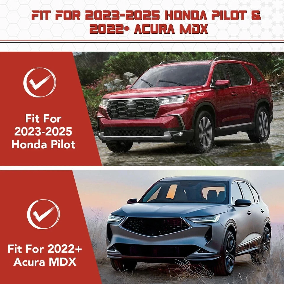 Подножки/алюминиевые силовые пороги для 2022+ Acura MDX/2023+ Honda Pilot - Изображение 2 из 4