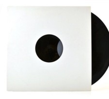 100 12" CARD REPLACEMENT WHITE RECORD SLEEVES / COVERS / DISCO BAGS FREE 24H