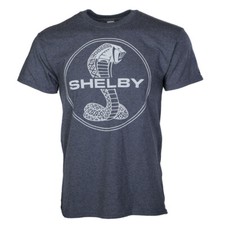 Ford Shelby Cobra GT350 Snake Logo Cotton T-Shirt Navy Blue Official Licensed