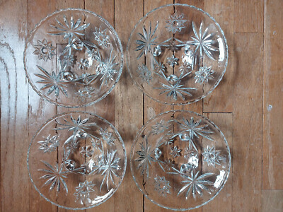 Anchor Hocking Star of David Glass 3-Footed Candy, Bon Bon Dish