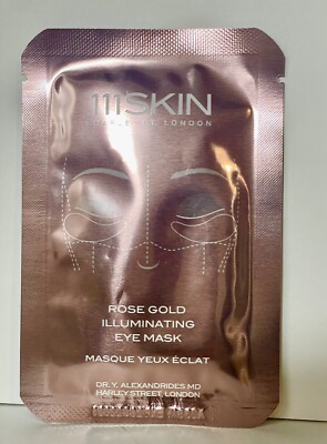 111SKIN Rose Gold Illuminating Eye Mask .2oz, 6ml (ONE SINGLE USE MASK) New!