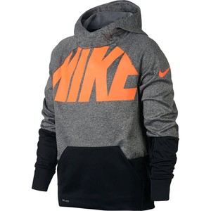 felpa nike nera e arancione