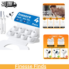 4 Pairs Replacement Ear Tips for Airpods Pro 2Nd/1St Generation with Portable St
