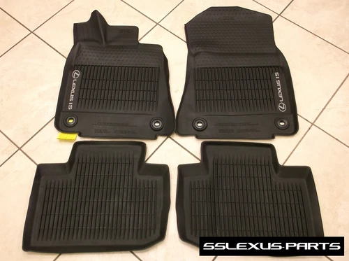 Lexus IS200T IS350 (RWD) (16-18) OEM ALL WEATHER FLOOR "LINER" MATS 4pc (Black)
