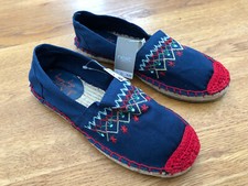 NEXT Girls Blue Embroidered Espadrilles - BNWT 