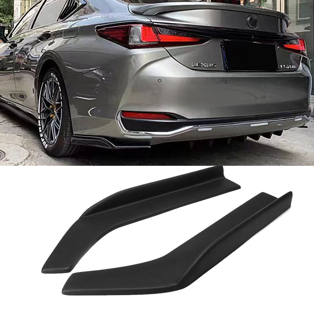Glossy Black Rear Bumper Diffuser Splitter Canards for Lexus ES 2018-2024