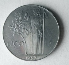 1957 ITALIA 100 LIRE - Moneta Alta Qualità - SPEDIZIONE GRATUITA - Pattumiera #408