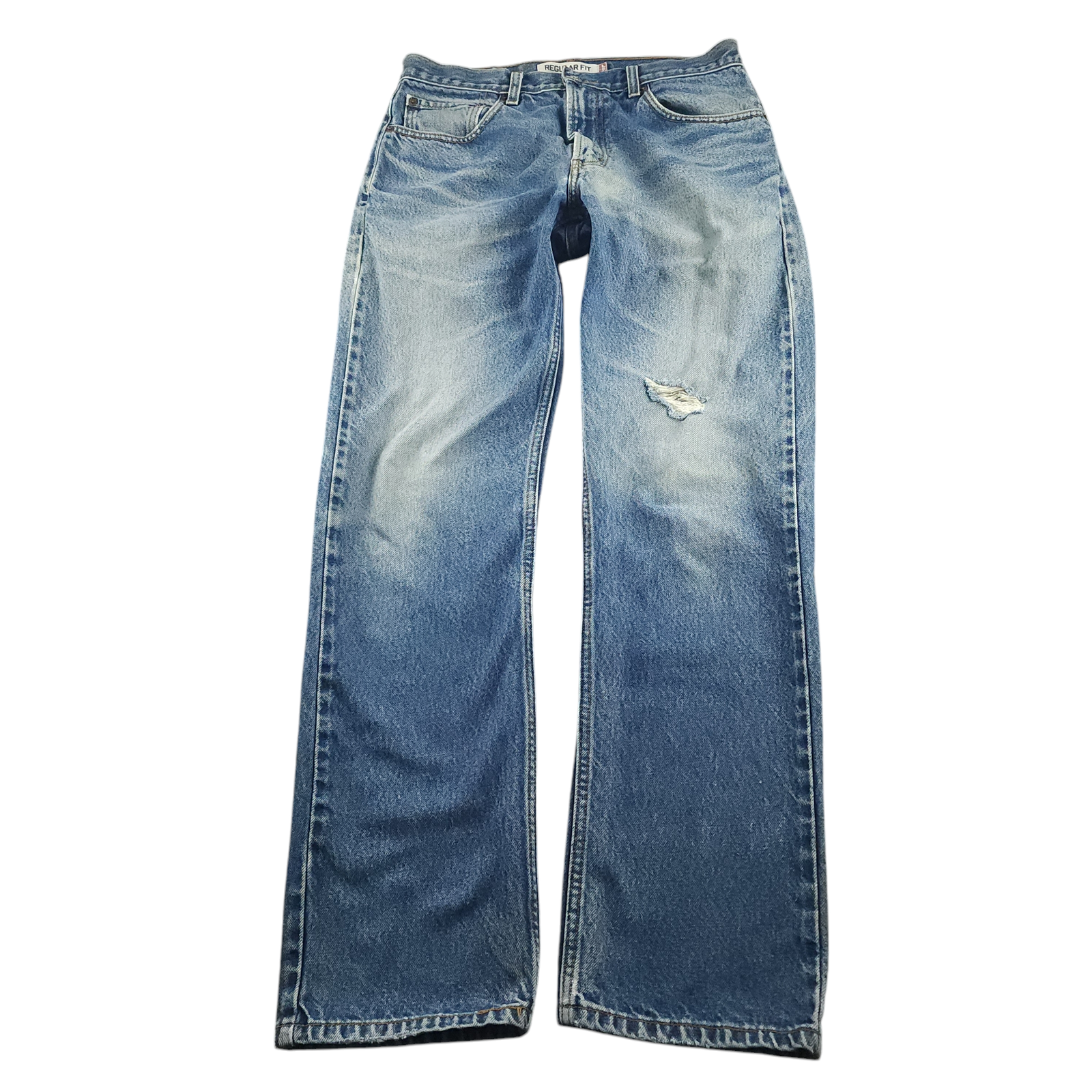 Levi's 505 Jeans 33x34 Mens Straight Leg Distressed Low Rise Y2K Stone Wash