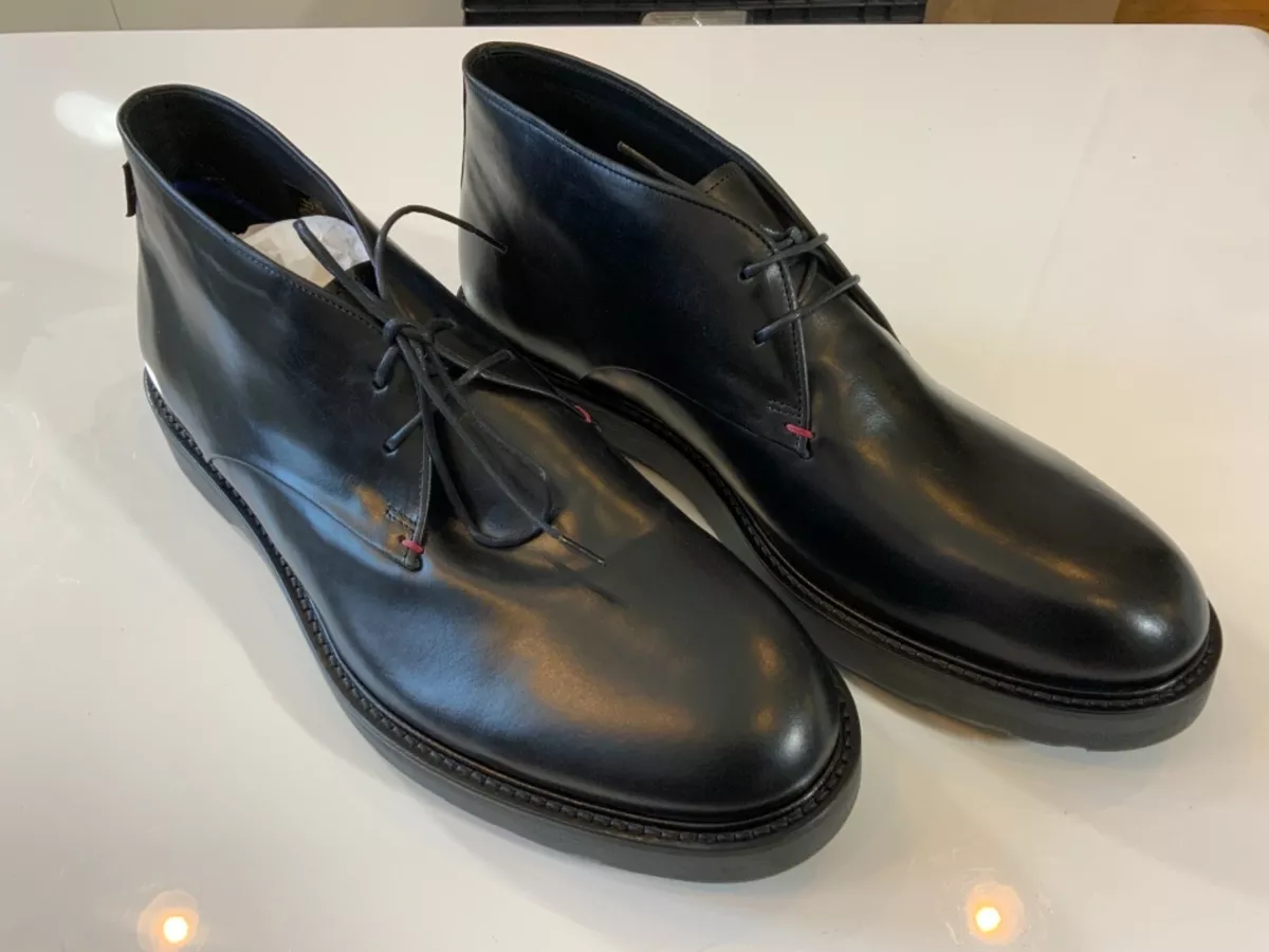 paul smith chukka boots black
