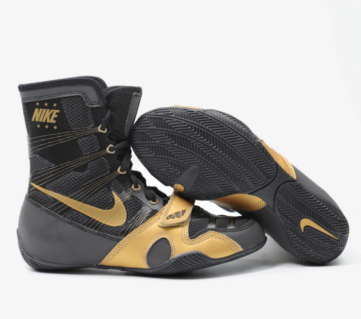 Men's NIKE HYPERKO BOXING Shoes US size 6.5 BLACK METALLIC GOLD RARE eBay