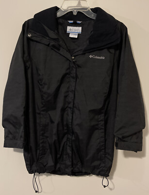 Columbia Interchange Womens Small Black 3/4 Sleeved Full Zip Jacket! A407