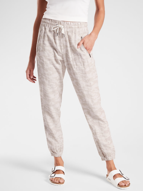 Athleta Cabo Tide Linen Jogger 6 Tall 