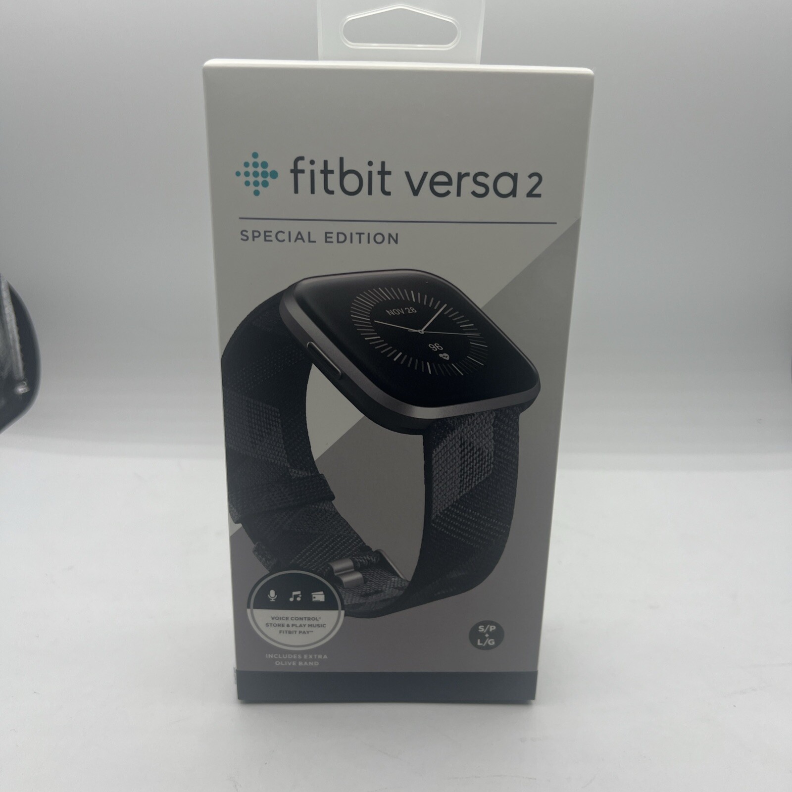 Fitbit Versa 2 Special Edition Activity Tracker - Smoke Woven/Mist Gray-image