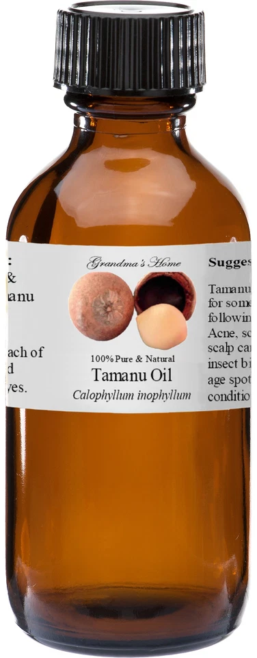 GRANDMA'S HOME Tamanu (Virgin) Oil - 4 oz - 100% Pure and Natural - Free Shipping - US Seller