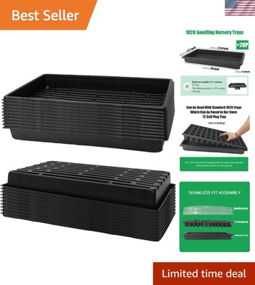 Plant Growing Nursery, Standard 1020 Trays Plastic Sturdy Farmer Self Seedlin...