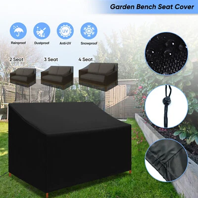 NEVERLAND 2/3/4 Seater Garden Bench Seat Cover Waterproof Outdoor UV Resistant Heavy Duty