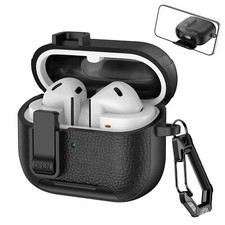 Fr Samsung Galaxy Buds 3/3 Pro Case Automatic Snap Switch Lock with Phone Stand