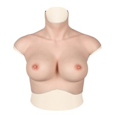 C-H Cup Plus Size Silicone Breast Forms Breastplate Fake Boobs For Crossdresser