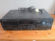 Classic Rare Vintage Pioneer CT-W505R Stereo Double Cassette Tape Deck Read Dsc 