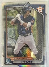 2024 Bowman Draft Chrome REFRACTOR BDC-110 Luis Baez, Houston Astros