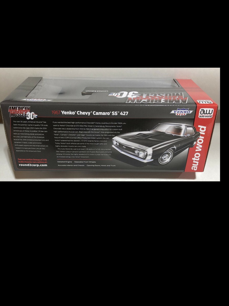 模型・プラモデル 1967 Yenko Chevy Camaro 1:18 30th 限定モデル