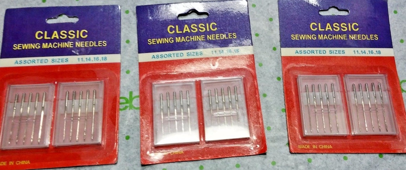 3 PK= 30 classic 11,14,16,18 UNIVERSAL SEWING MACHINE NEEDLES for 9.99