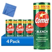 BUNDLE Comet Cleaner with Bleach Powder 21 oz, 4-Pack   Scratch-Free Multi-Surfa