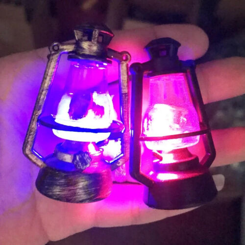 AirAds Dollhouse 1:6 Lantern Dummy Kerosene Lamp Light,Shake to Light Up,Gold - Picture 3 of 3