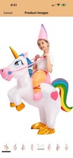 Spooktacular Creations Kids Inflatable Halloween Costume, Riding a Unicorn