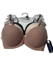 New - Nautica Bra 36B Three-pack super soft light lift multicolor NWT