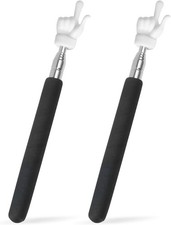 2Pcs Telescopic Teachers Pointer, Extendable Hand Pointer Finger Pointer Stick,