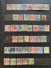 Lot Collection DANEMARK Classique - 42 Timbres - Bicolores (Cachets 27, 40)