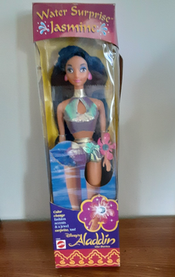#ad #ad Disney Aladdin Water Surprise Jasmine Doll 1994 NOS $18.40