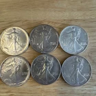 Lot of (6) 1991 Silver American Eagle’s with Some Toning On 3 Coins