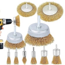 Wire Brush Wheel Cup Brush Set10 Pack Coarse Crimped 14 Inch Shank Wire Wheel Wire Brush Wheel Cup Brush Set10 Pack Coarse Crimped 14 Inch Shank Wire Wheel