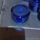 Lot of Small Blue Glass Jars Containers - Blue Jar Bottles — photo 2