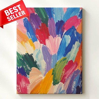 Featuring Expressive Brushstrokes Variety Sometimes Canvas Wall Art